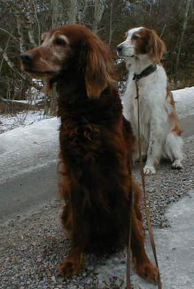 Nina och Berna - april 2003